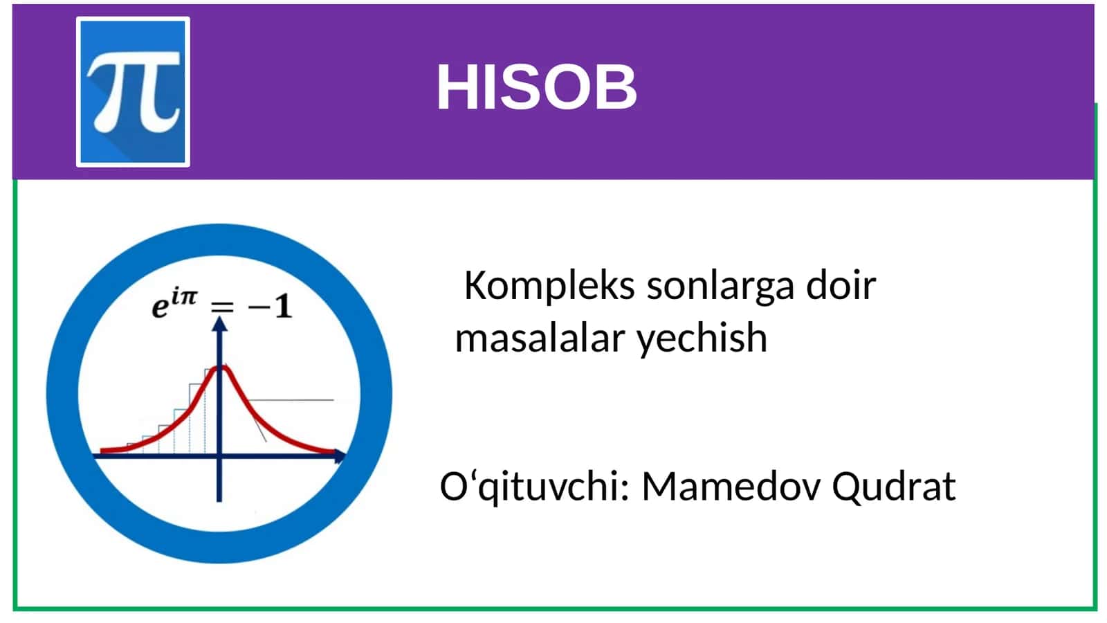 HISOB 1