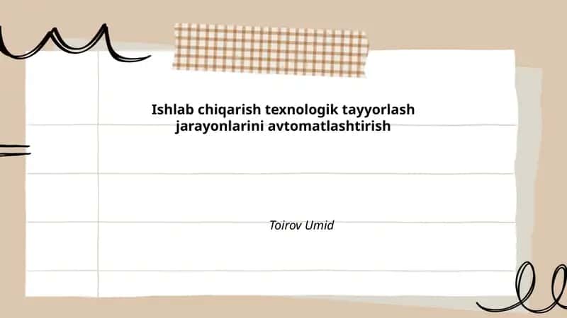Dasturiy ta'minot ishlarini avtomatlashtirish