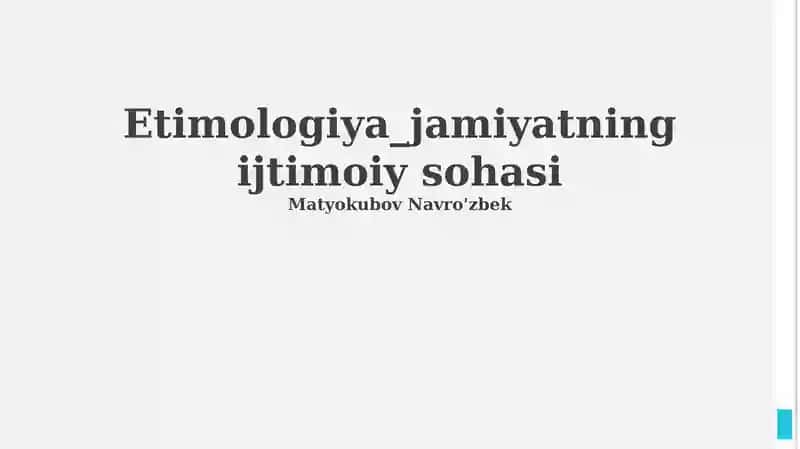 Ijtimoiy soha 1