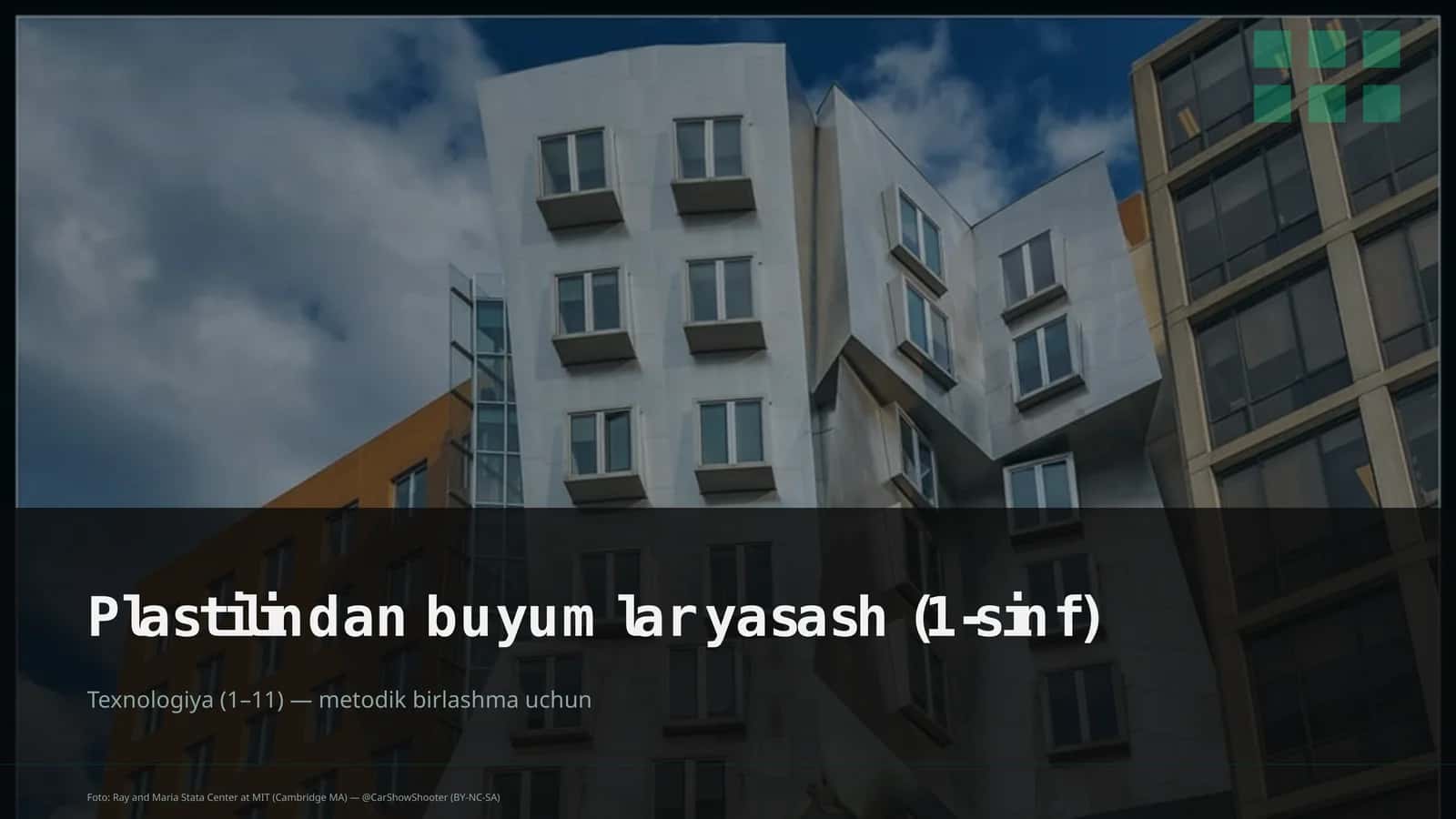 Plastilindan buyumlar yasash (1-sinf) 1