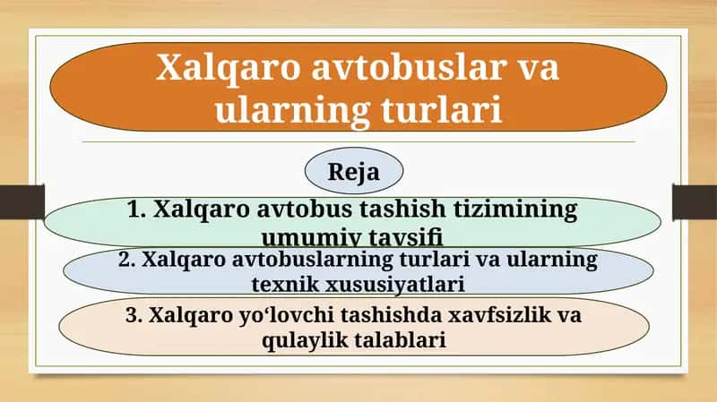 Xalqaro avtobuslar va ularning turlari 1