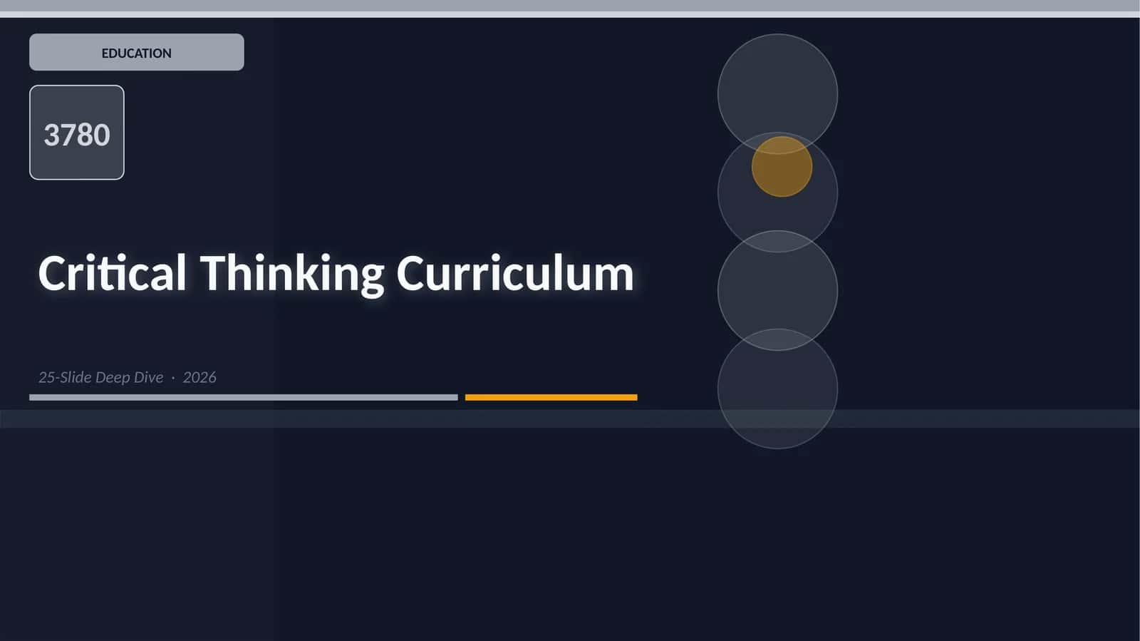 Critical Thinking Curriculum 1
