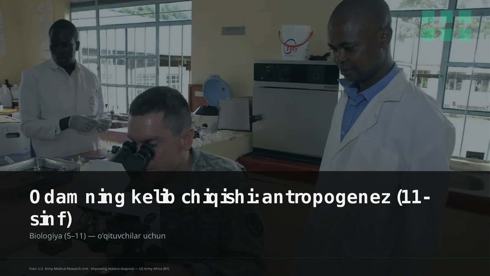 Odamning kelib chiqishi: antropogenez (11-sinf) 1