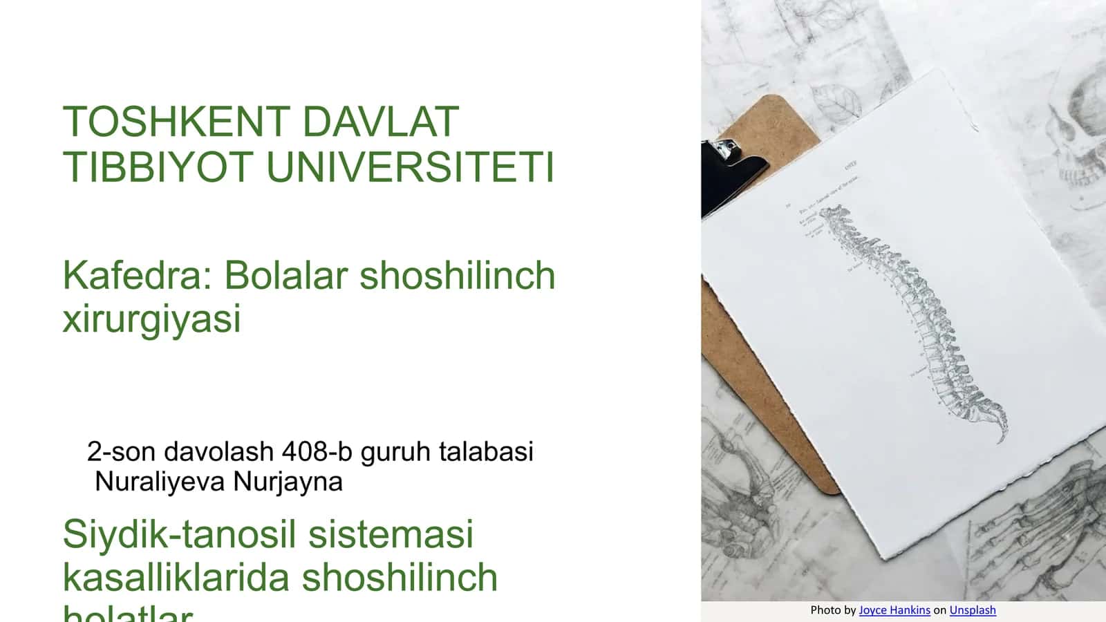 Siydik-tanosil sistemasi kasalliklarida shoshilinch Holatlar 1