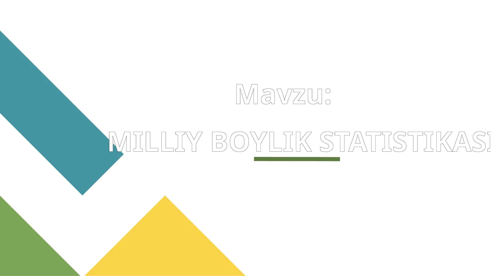 Milliy boylik 1