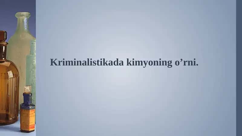 Kriminalistika 1