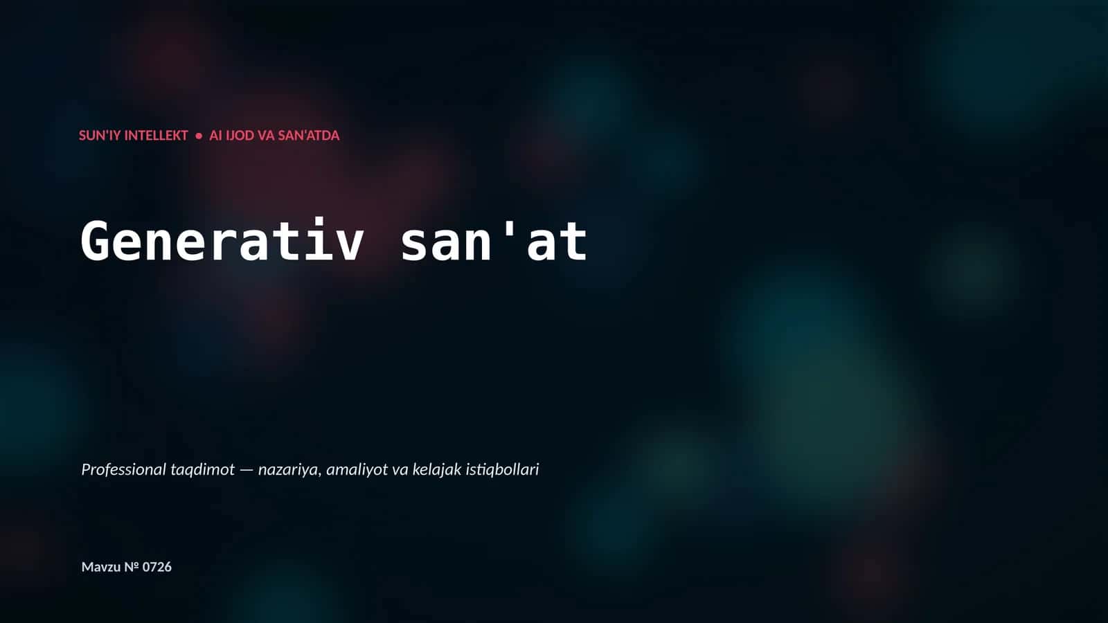 Generativ san'at 1
