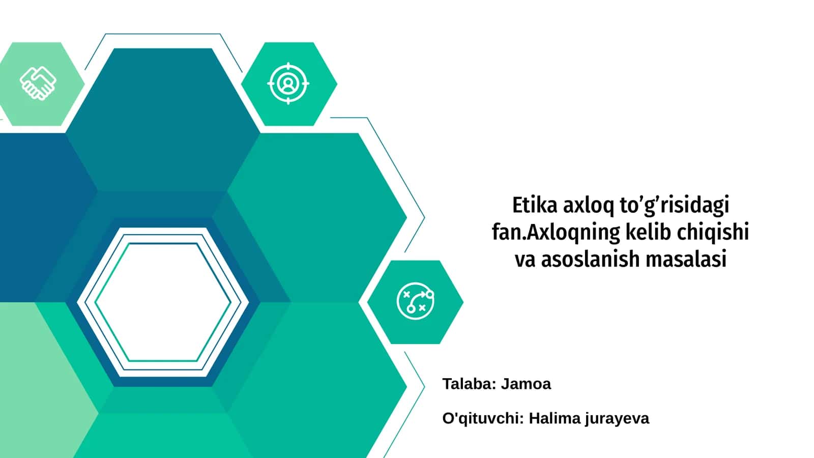 Etika axloq to’g’risidagi fan 1