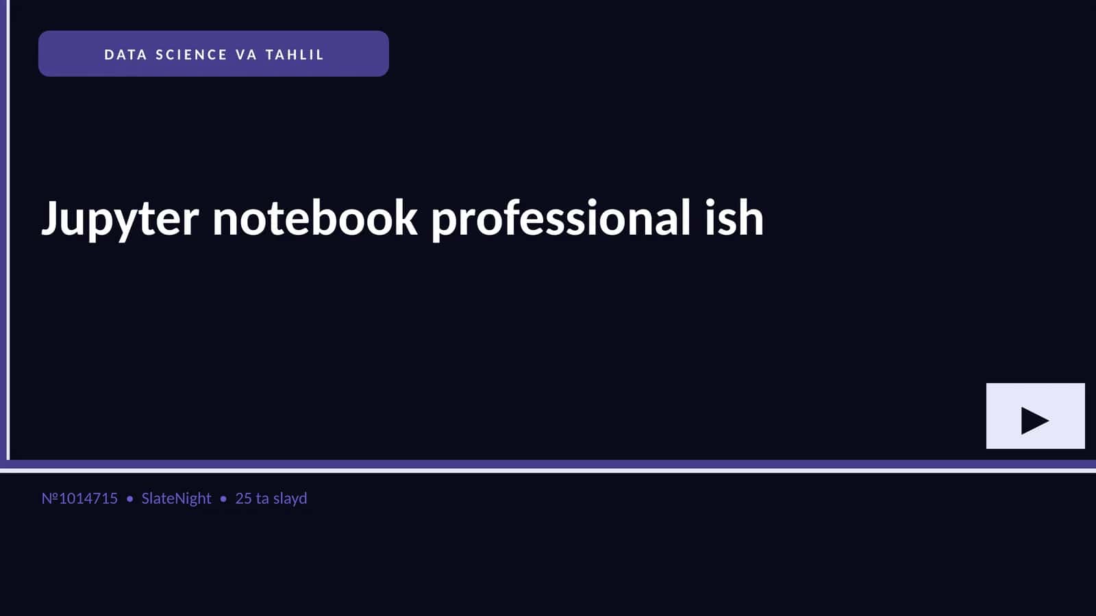 DATA SCIENCE VA TAHLIL 1