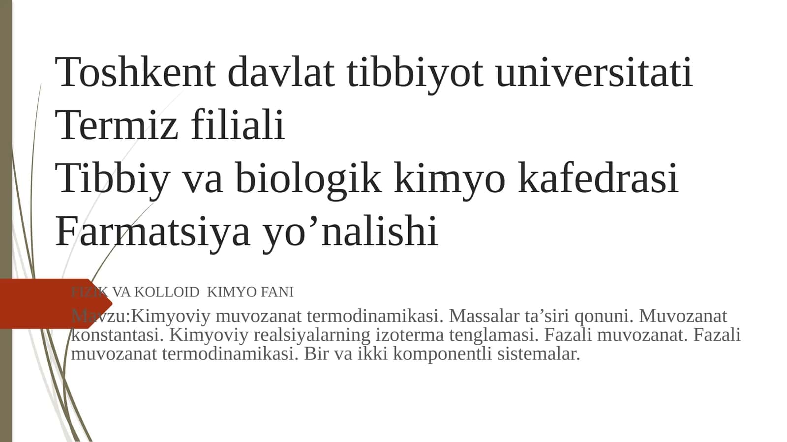 FIZIK VA KOLLOID KIMYO FANI 1