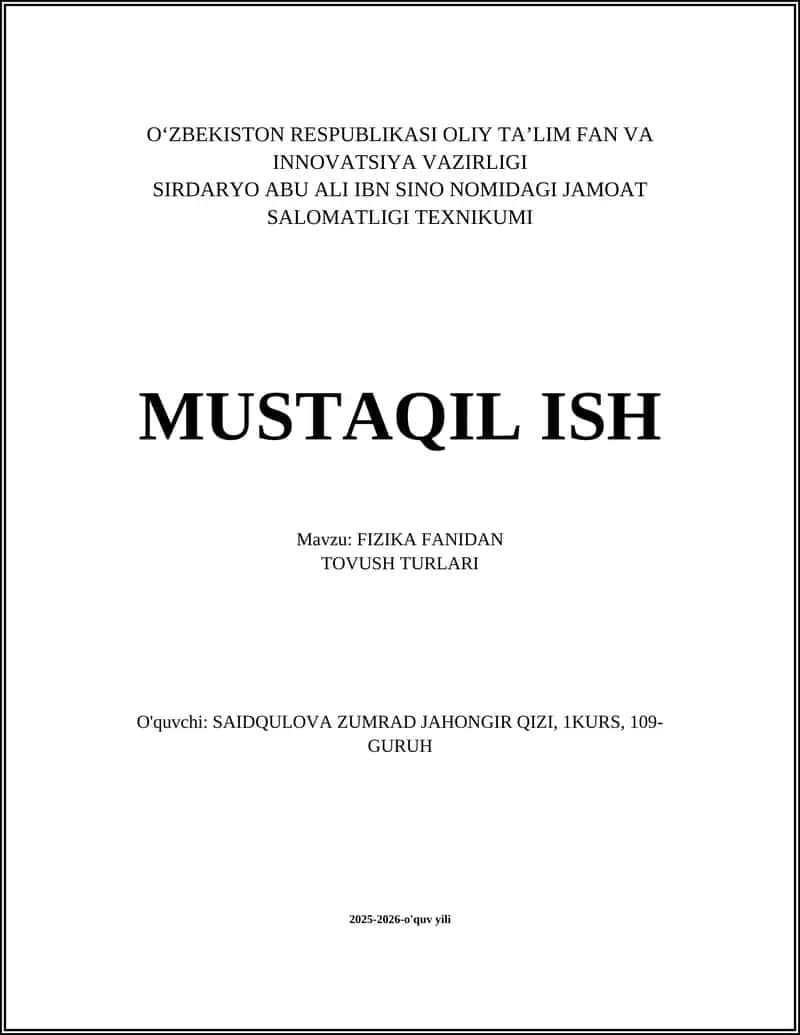 TOVUSH TURLARI 1