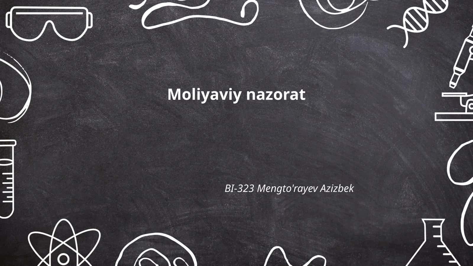 Moliyaviy nazorat 1