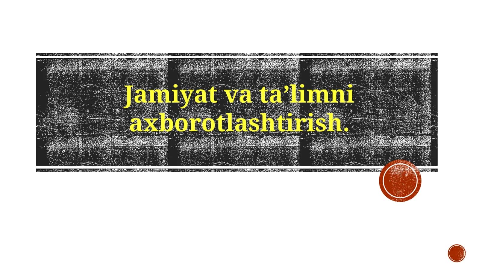 Jamiyat va taʼlimni axborotlashtirish 1