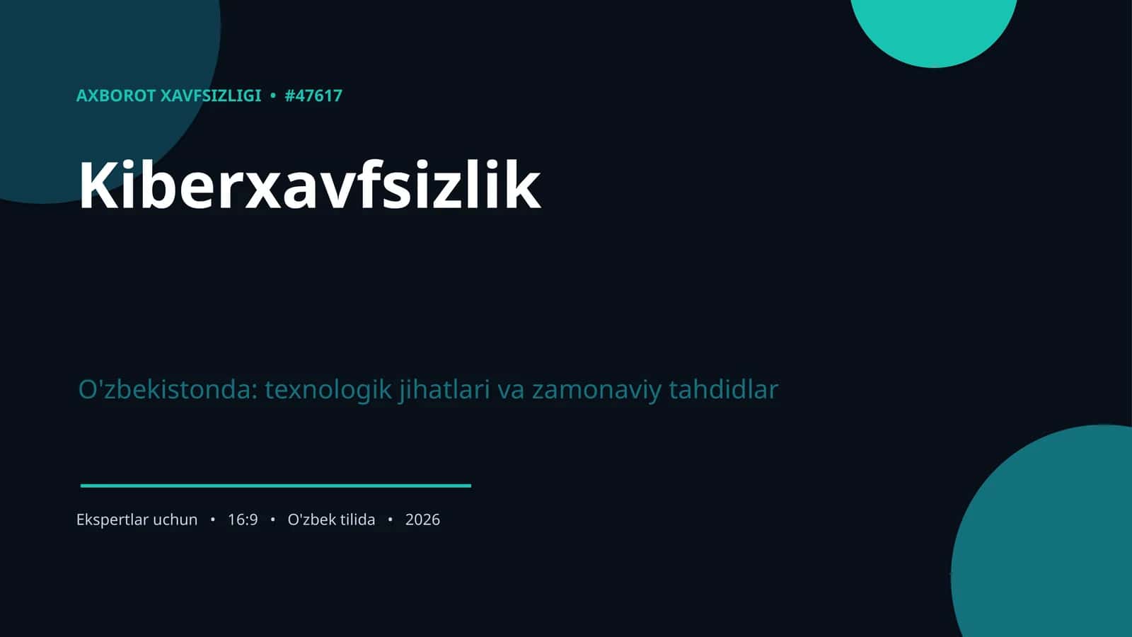 Kiberxavfsizlik 1
