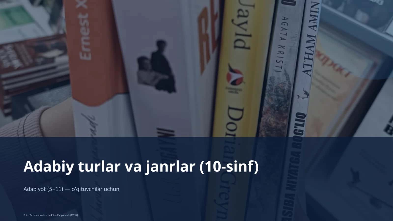 Adabiy turlar va janrlar (10-sinf) 1