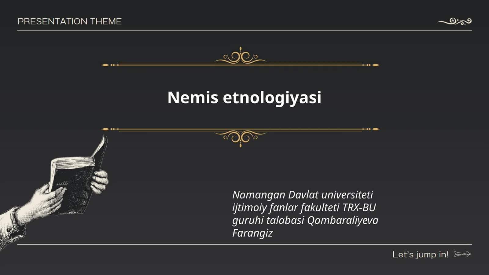 Nemis etnologiyasi 1
