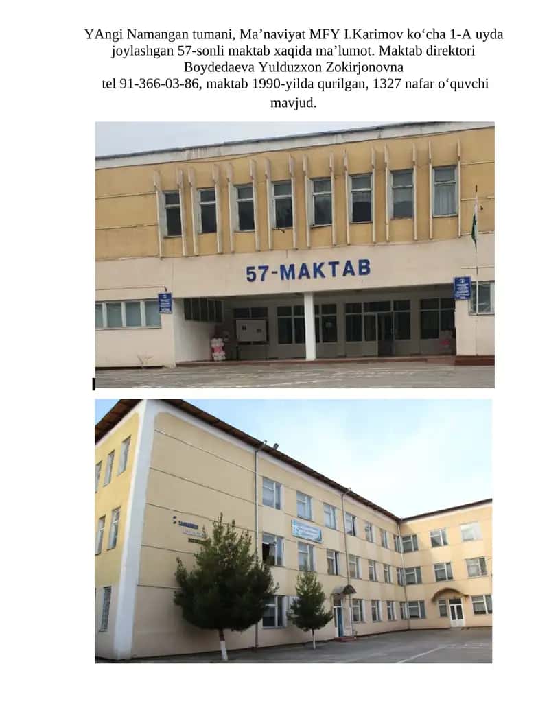 57-sonli umumiy o‘rta ta’lim maktabi 1