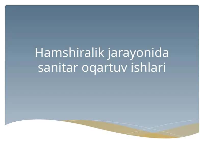 Sanitaroqartuvishlari 1