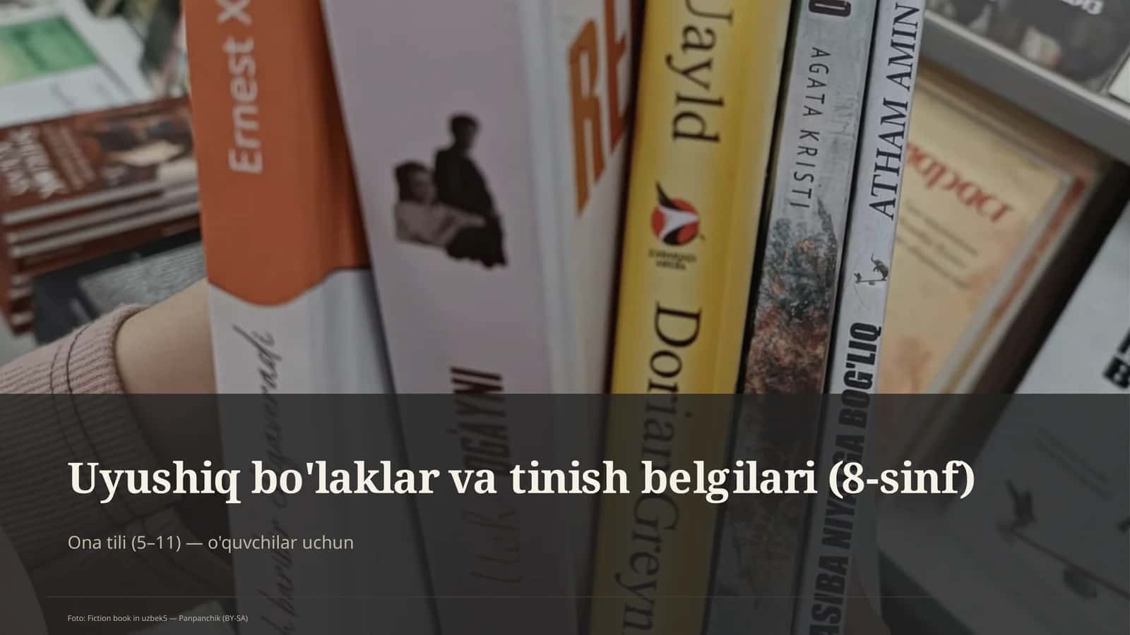 Uyushiq bo'laklar va tinish belgilari (8-sinf) 1