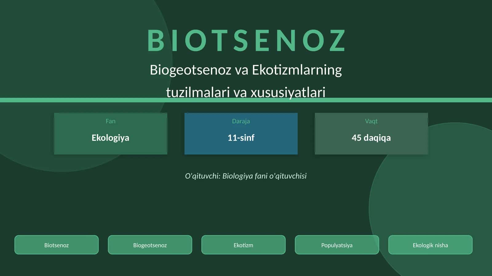 BIOTSENOZ 1