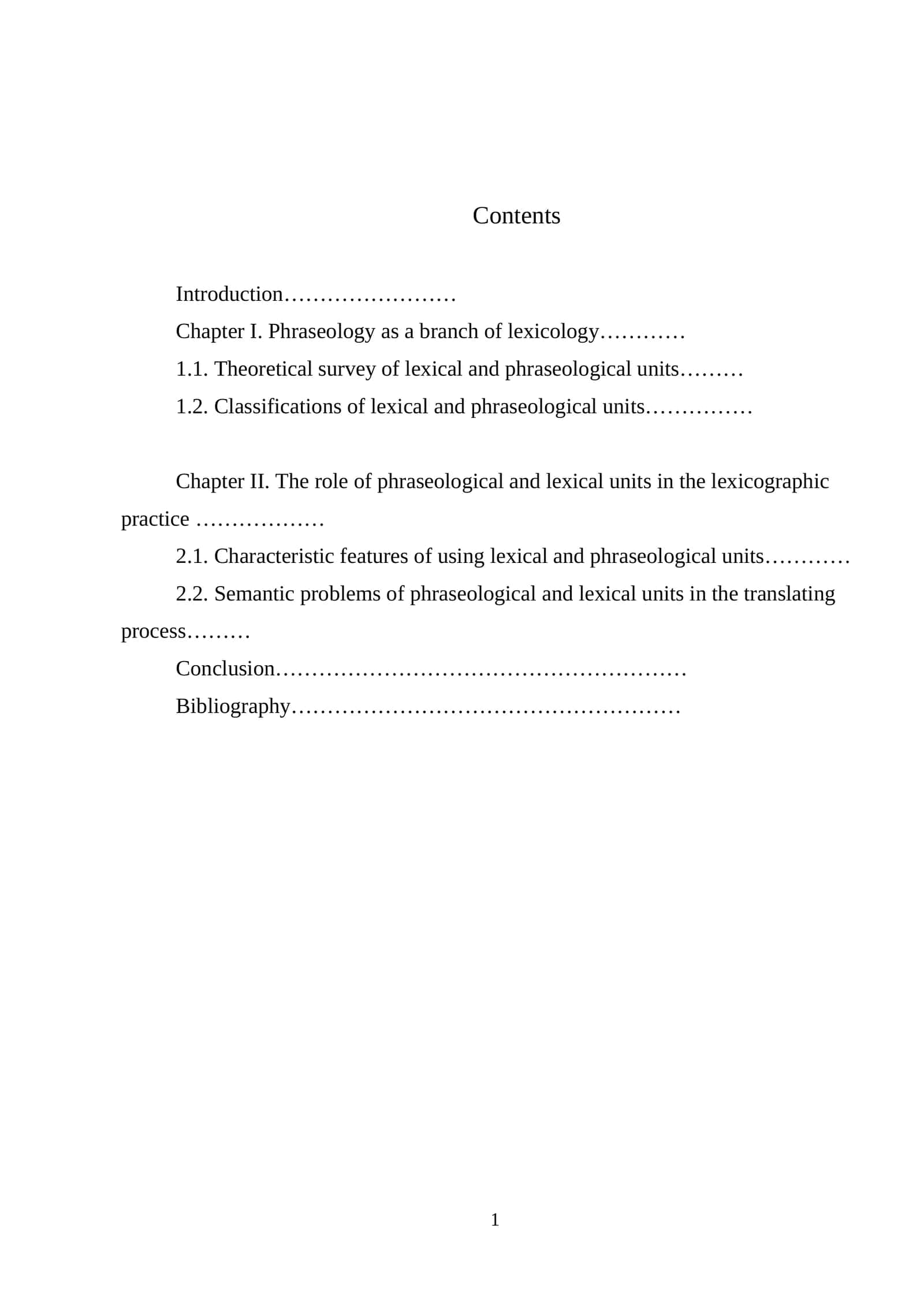 Phraseology as a branch of lexicology 1