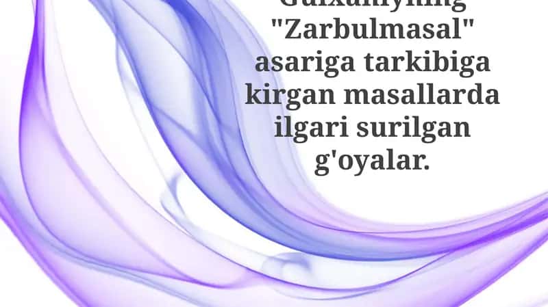 Zarbulmasal 1