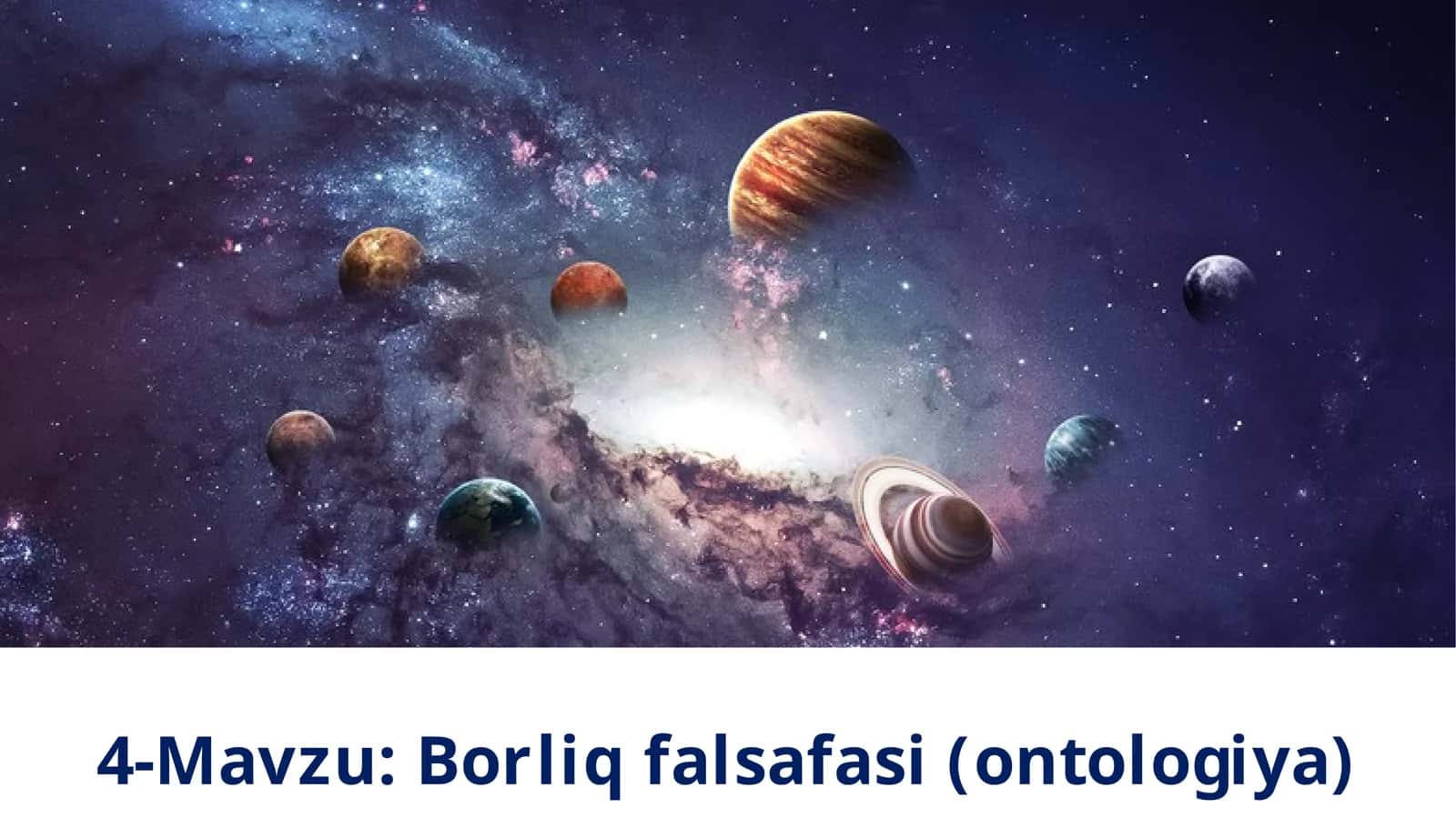 Borliq falsafasi (ontologiya) 1