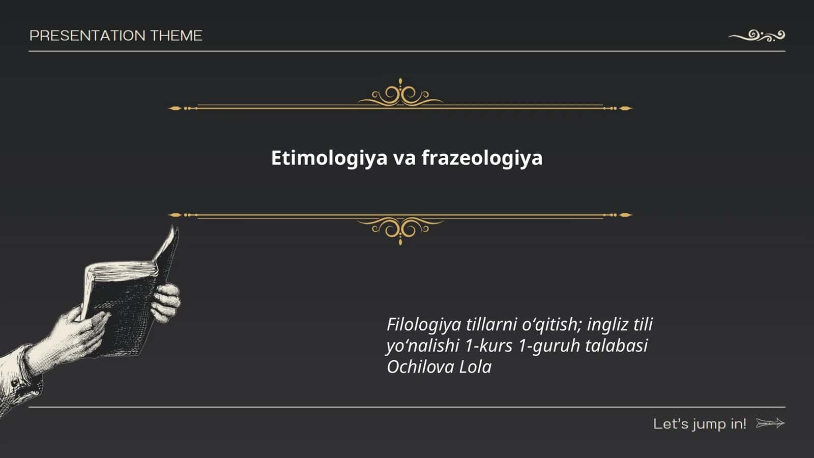 Etimologiya va frazeologiya 1