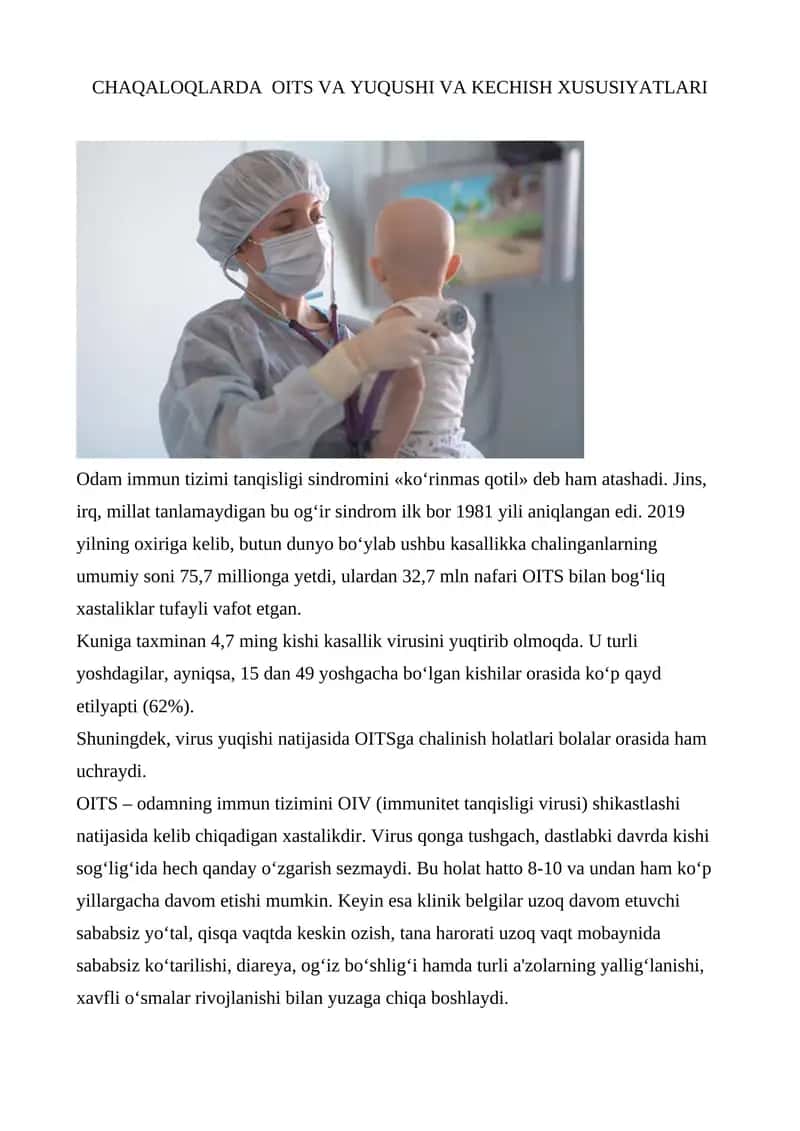 CHAQALOQLARDA OITS VA YUQUSHI VA KECHISH XUSUSIYATLARI 1