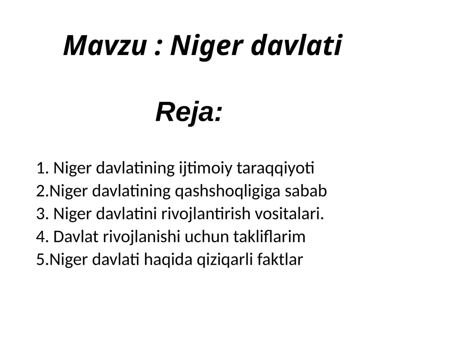 Niger davlati 1