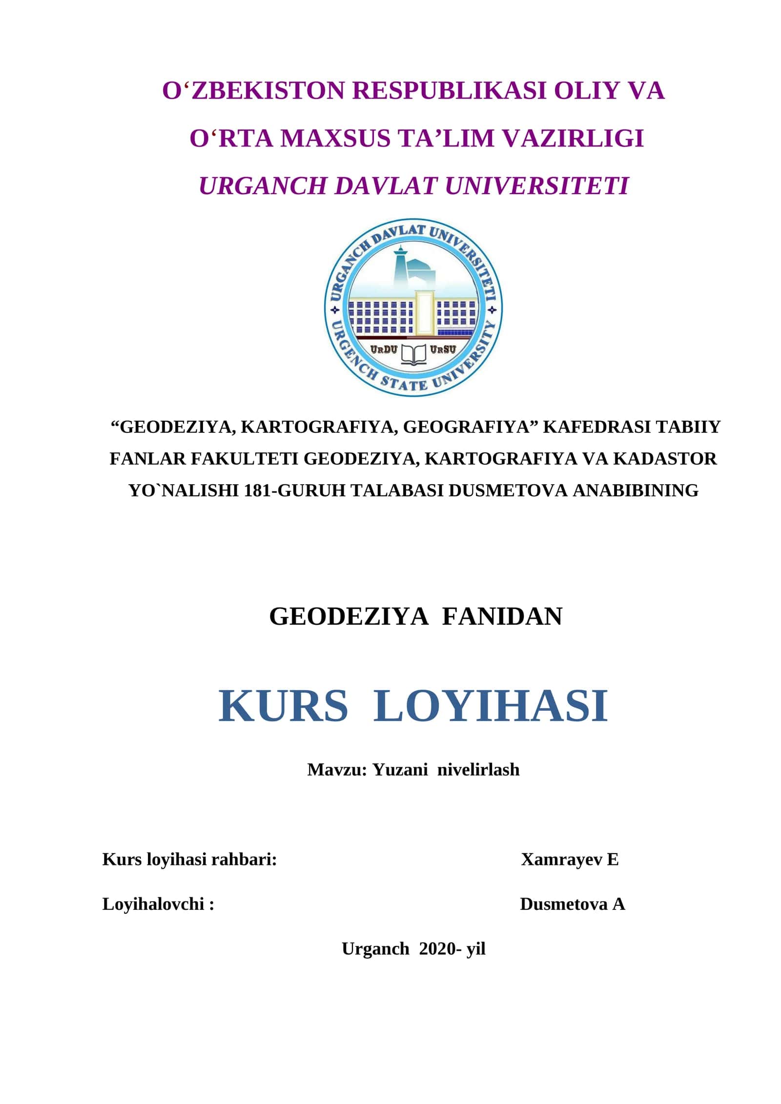 Yuzani nivelirlash 1