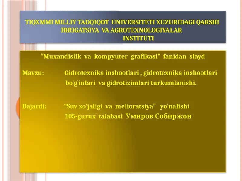 Muxandislikvakompyutergrafikasi 1