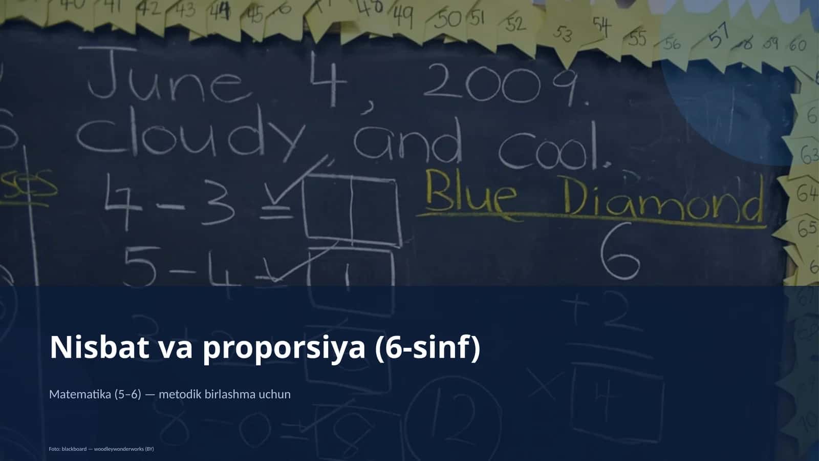 Nisbat va proporsiya (6-sinf) 1