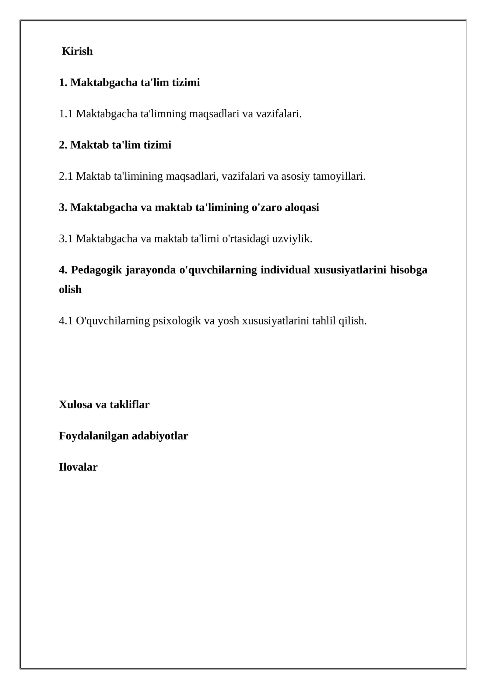Maktabgacha va maktab ta'limi tizimi 1