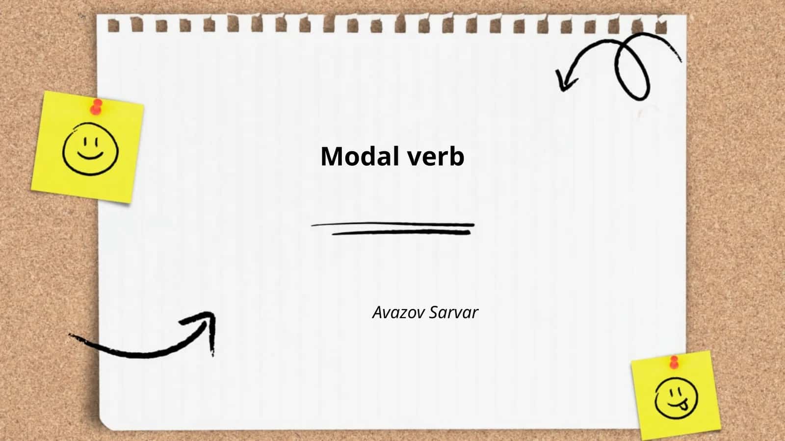 Modal verb 1