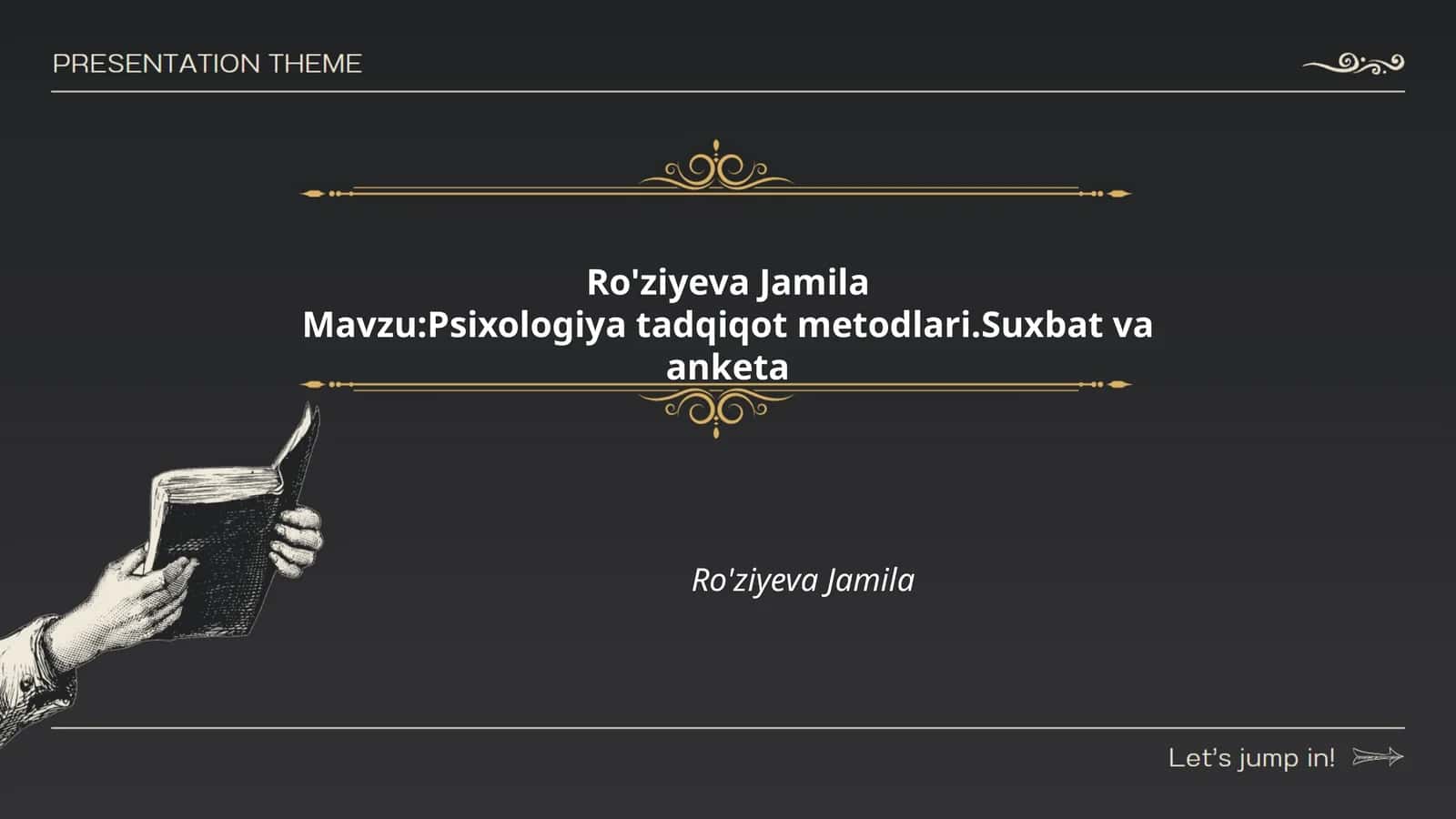 Psixologiya tadqiqot metodlari. Suxbat va anketa 1