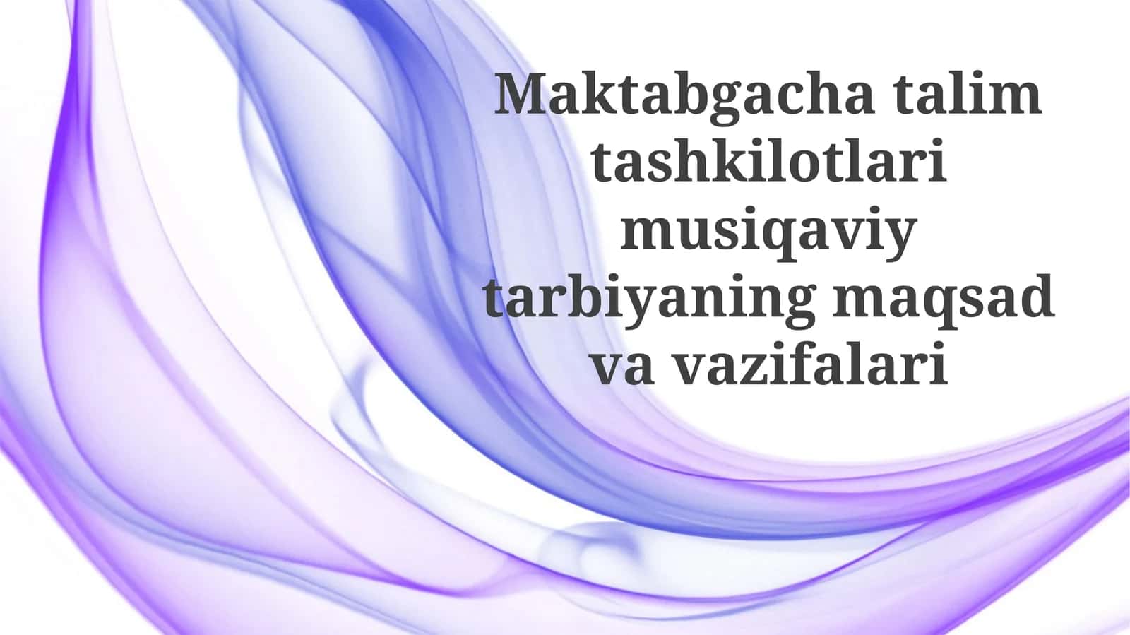 Maktabgacha ta'lim ishi 1