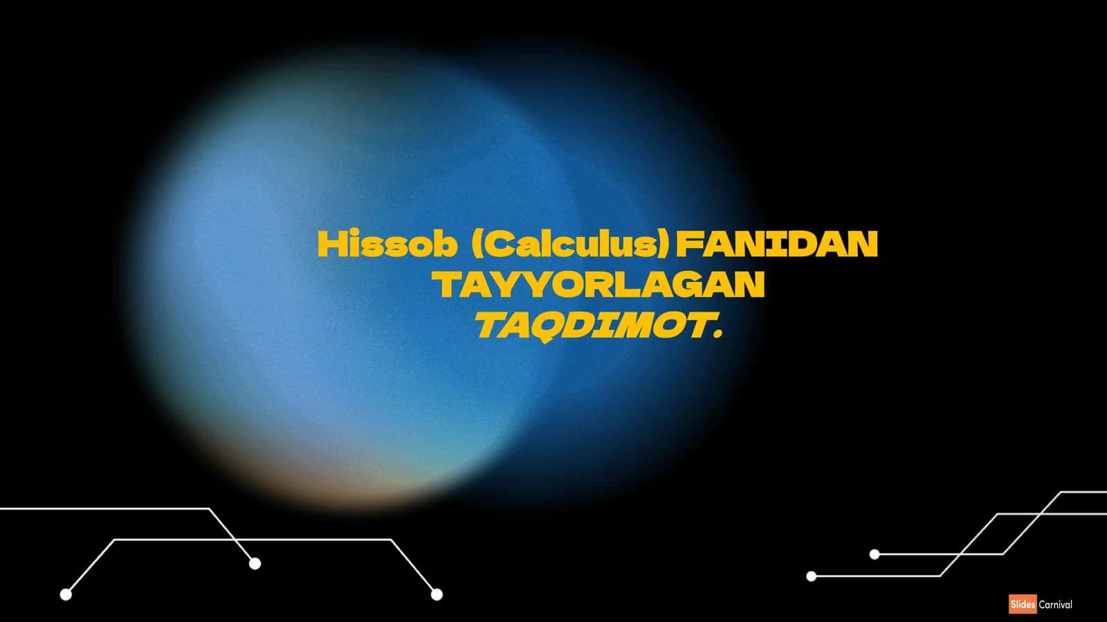 Hissob(Calculus)FANIDANTAYYORLAGANTAQDIMOT 1