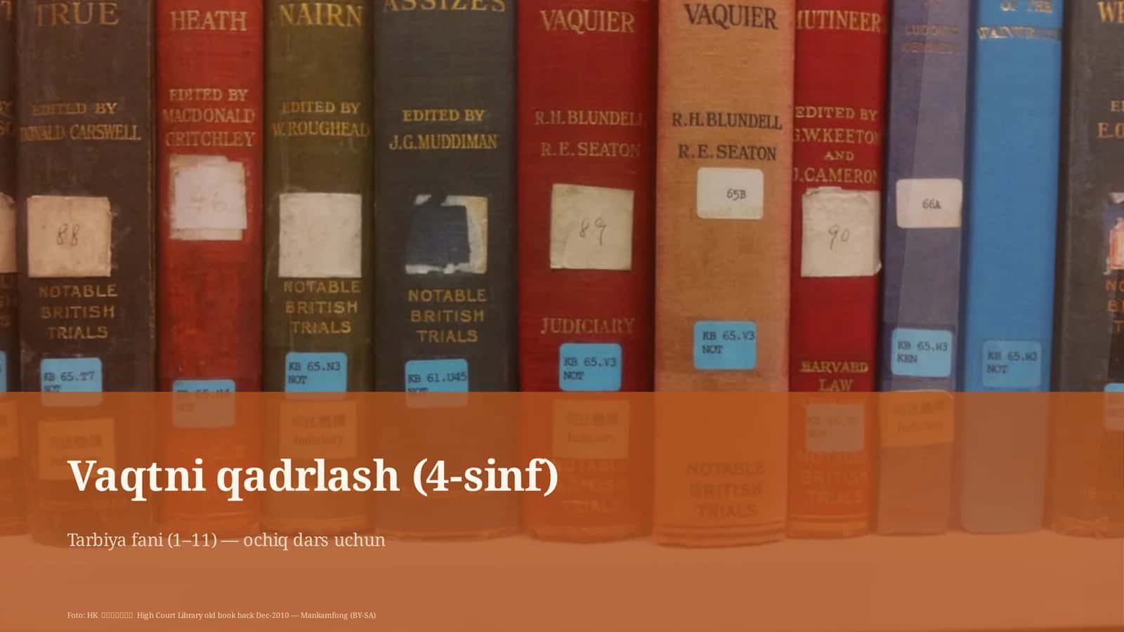 Vaqtni qadrlash (4-sinf) 1