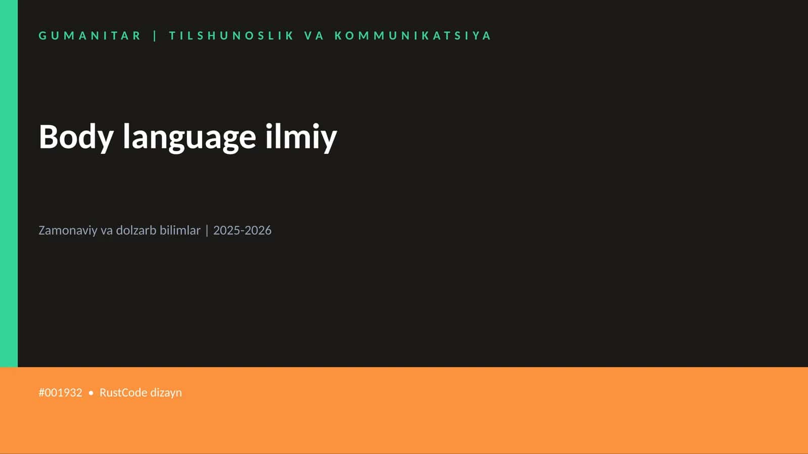 Body language ilmiy 1