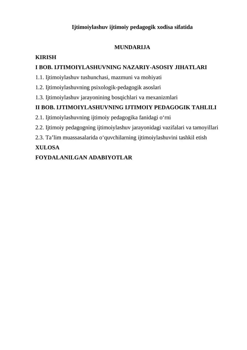 Ijtimoiylashuv ijtimoiy pedagogik xodisa sifatida 1