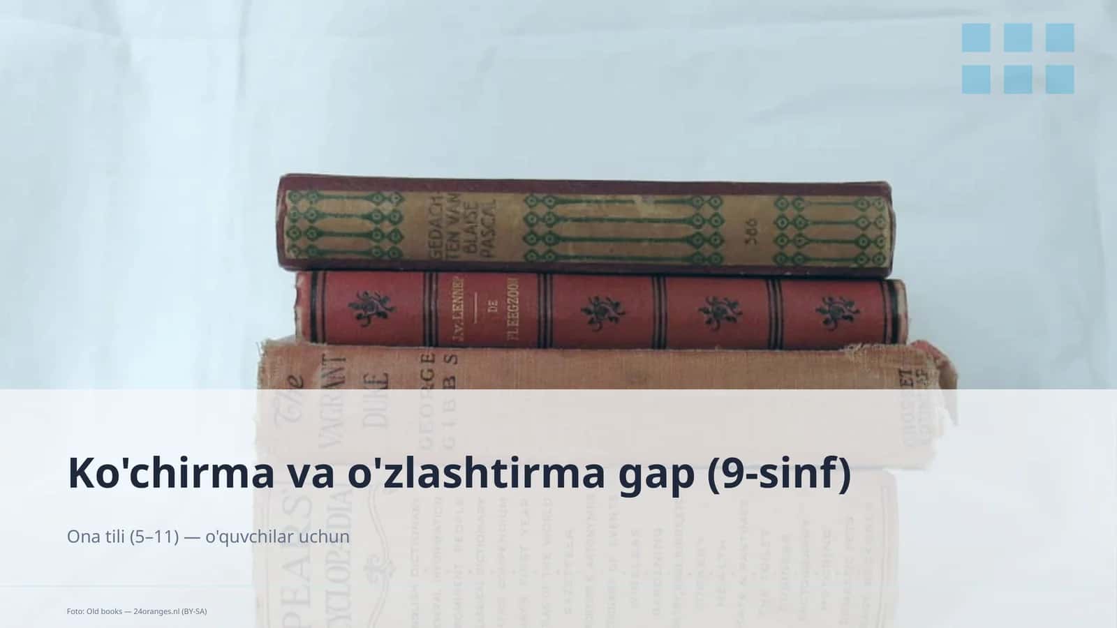 Ko'chirma va o'zlashtirma gap (9-sinf) 1