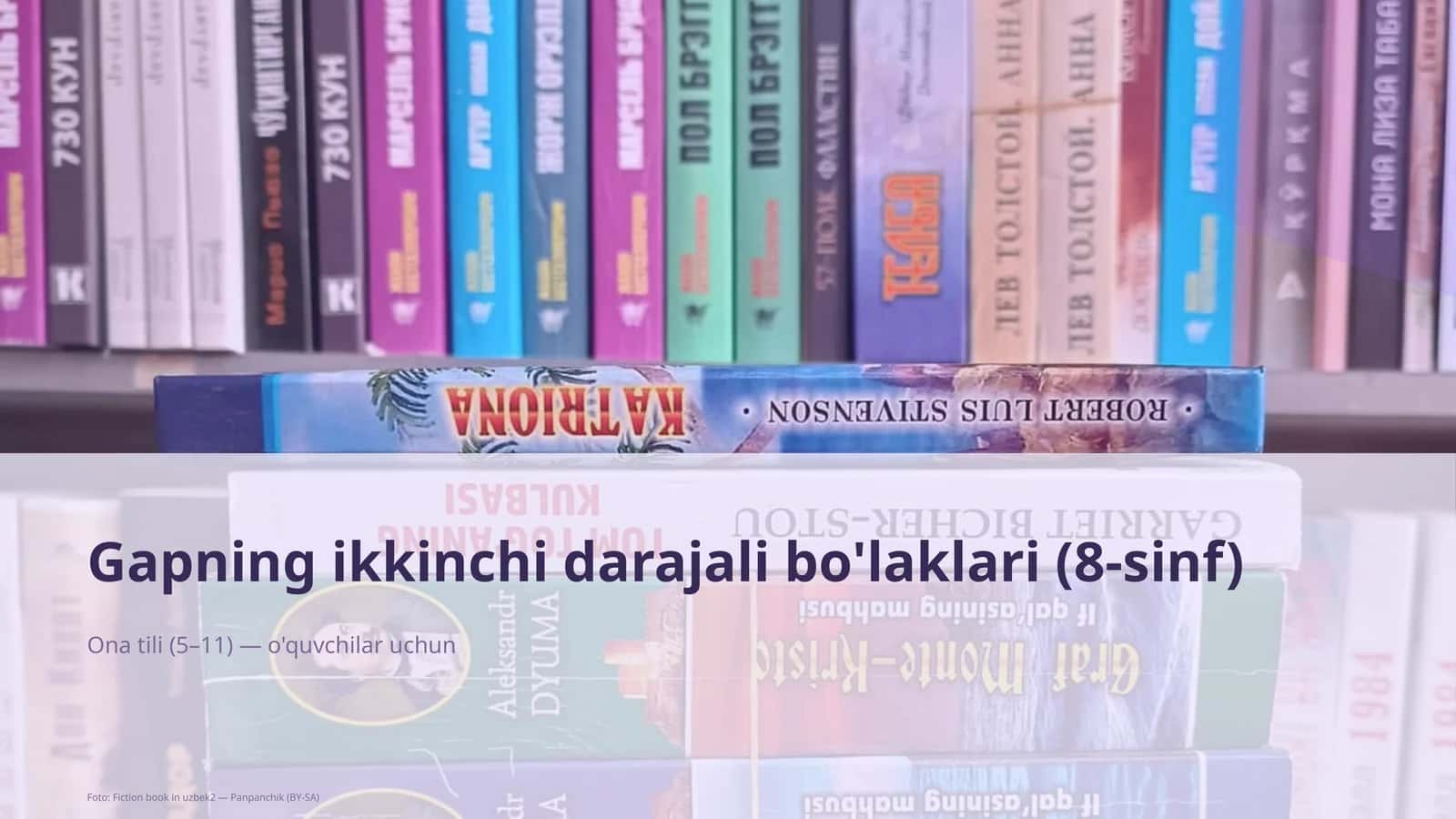 Gapning ikkinchi darajali bo'laklari (8-sinf) 1