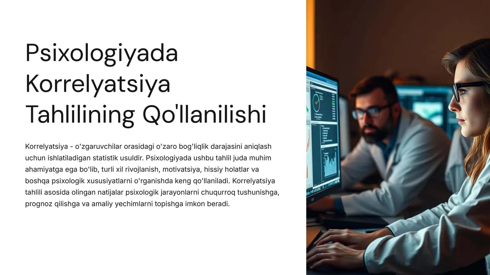 Psixologiyada Korrelyatsiya Tahlilining Qo'llanilishi 1