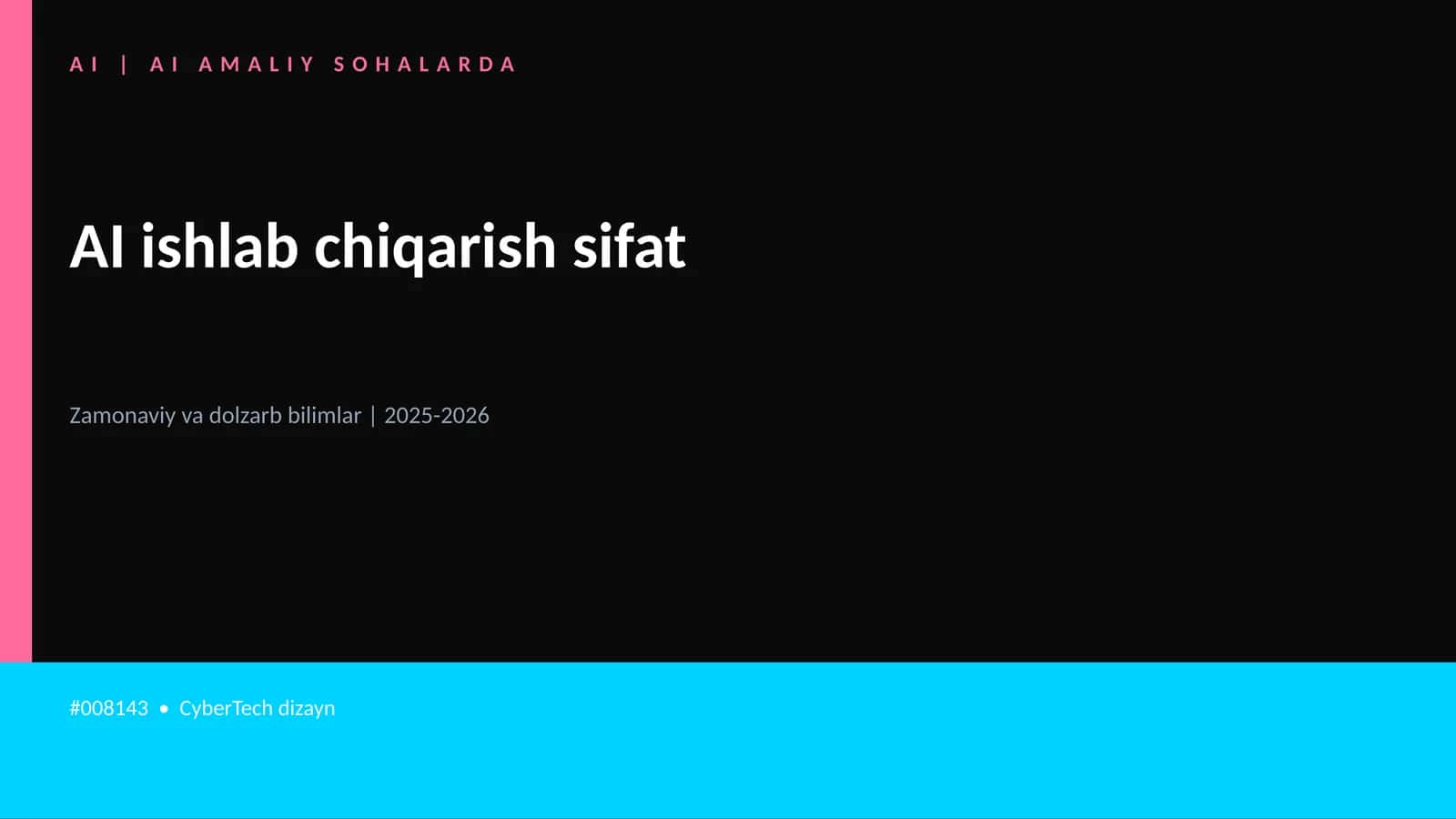 AI ishlab chiqarish sifat 1