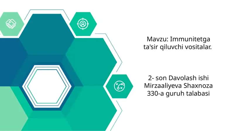 Immunitetga ta'sir qiluvchi vositalar 1