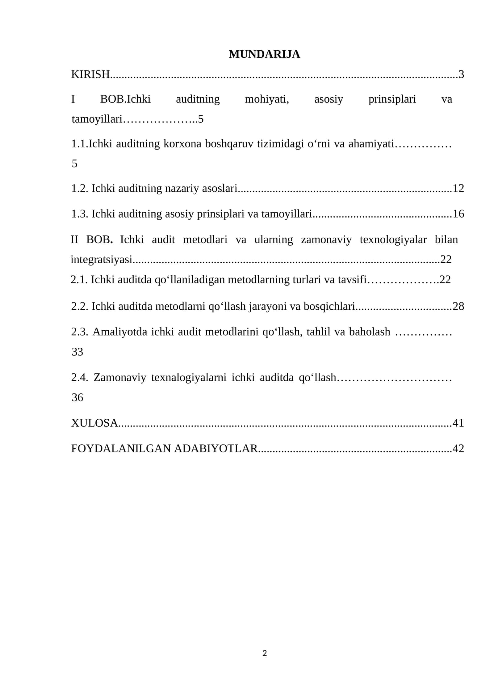Ichki audit jarayonida metodlar 1