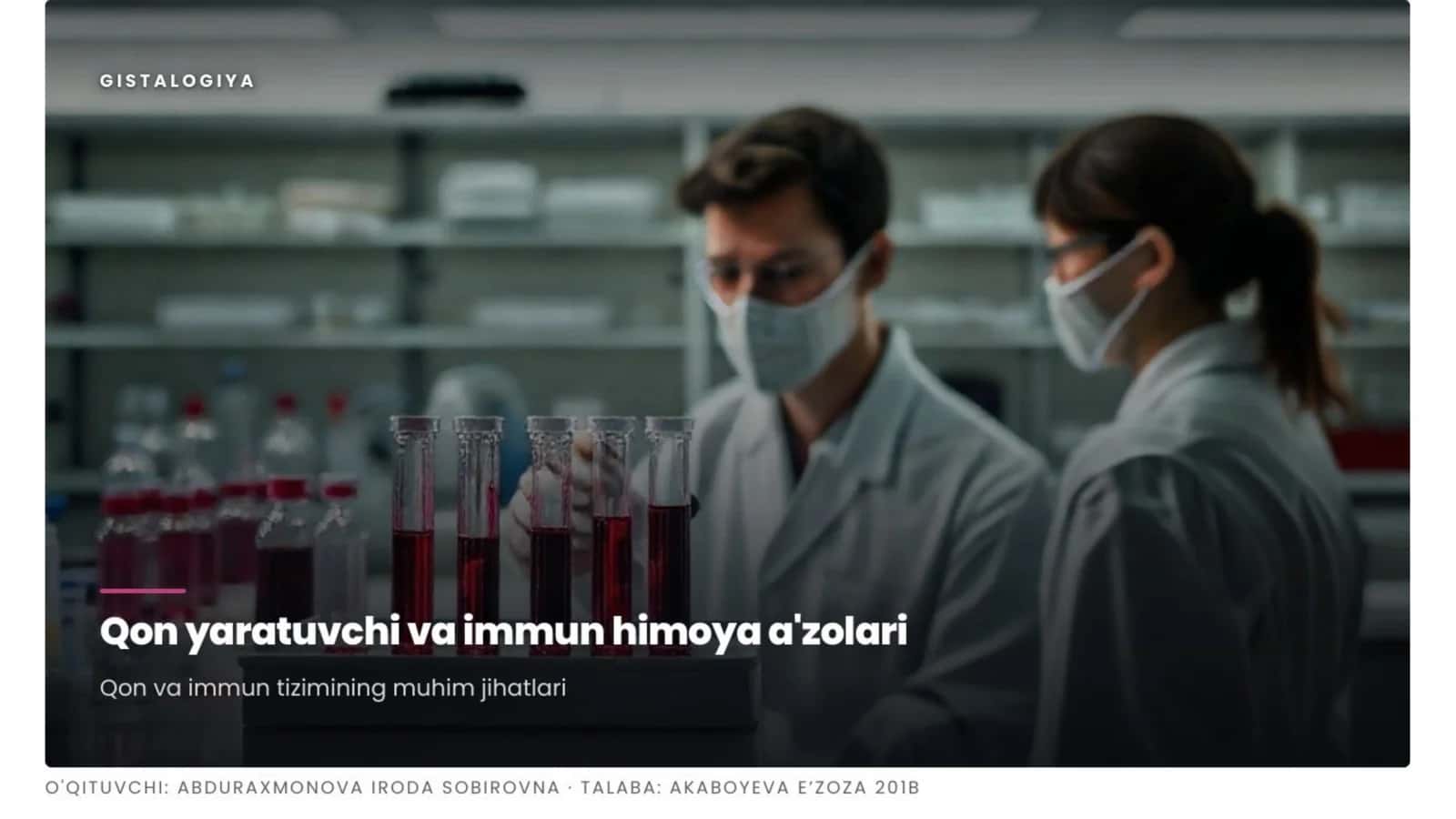 qon yaratuvchi va immun himoya azolari 1