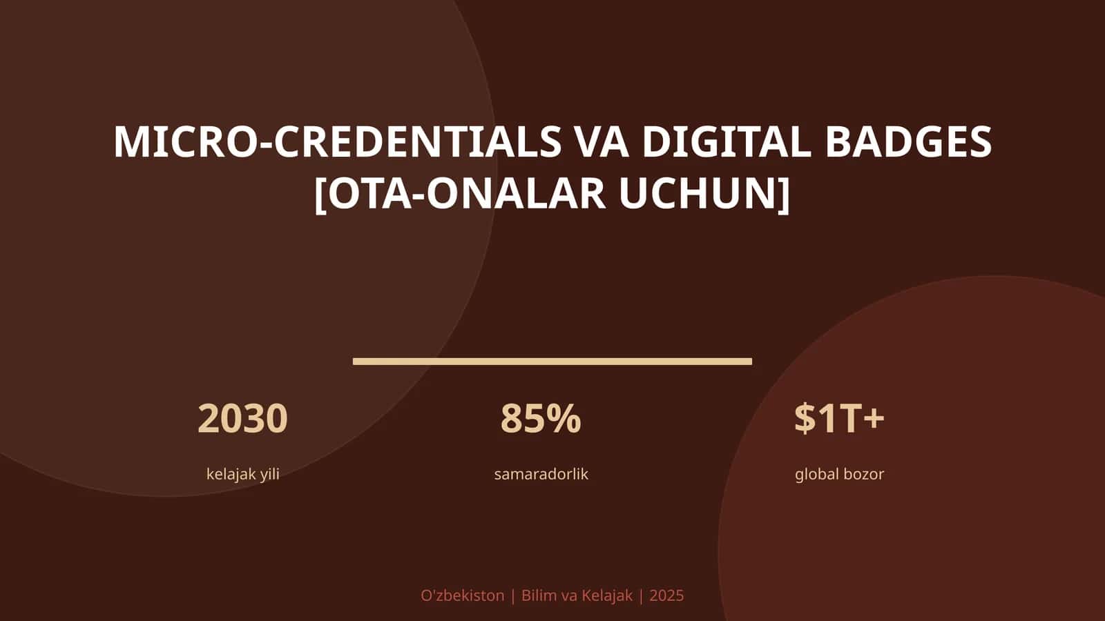 MICRO-CREDENTIALS VA DIGITAL BADGES [OTA-ONALAR UCHUN] 1