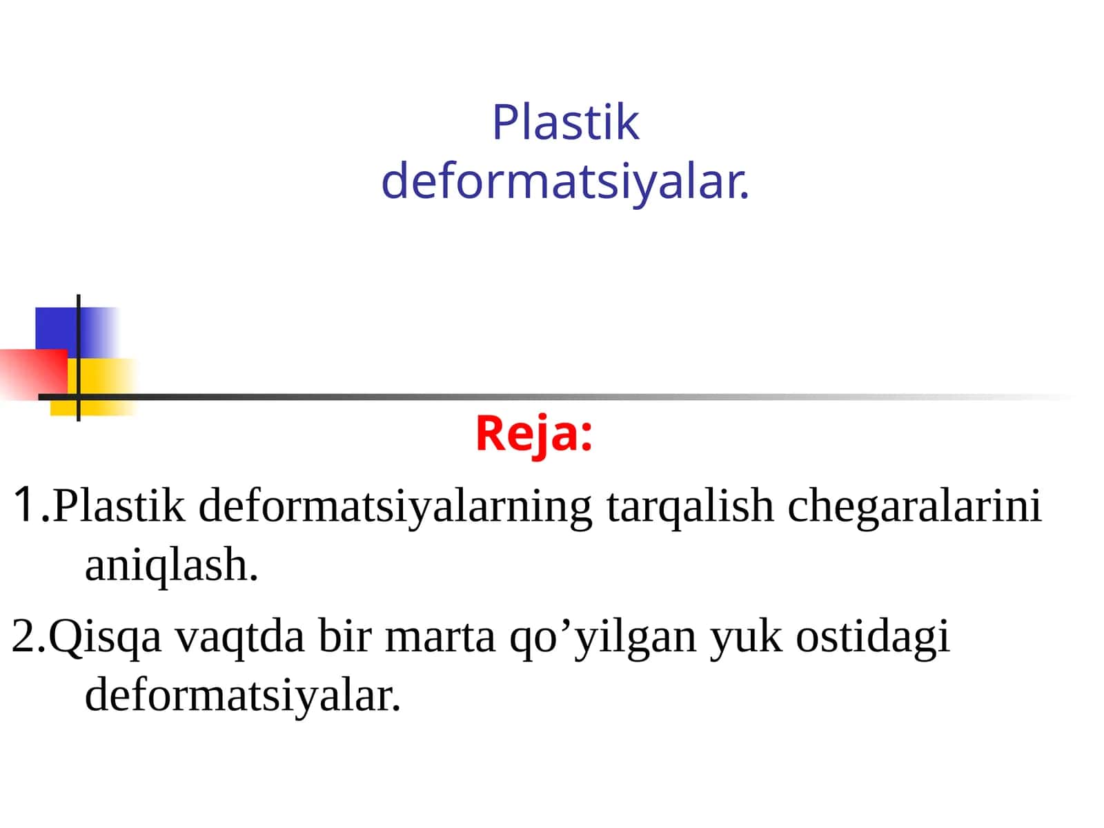 Plаstik defоrmаtsiyalаr 1